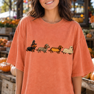 Halloween Dachshund Costume T-Shirt – Cute Witch, Mummy, Hot Dog & Ghost Doxie Shirt for Dog Lovers d535aad7-1881-4c03-978f-60db14a8f73b-5.png