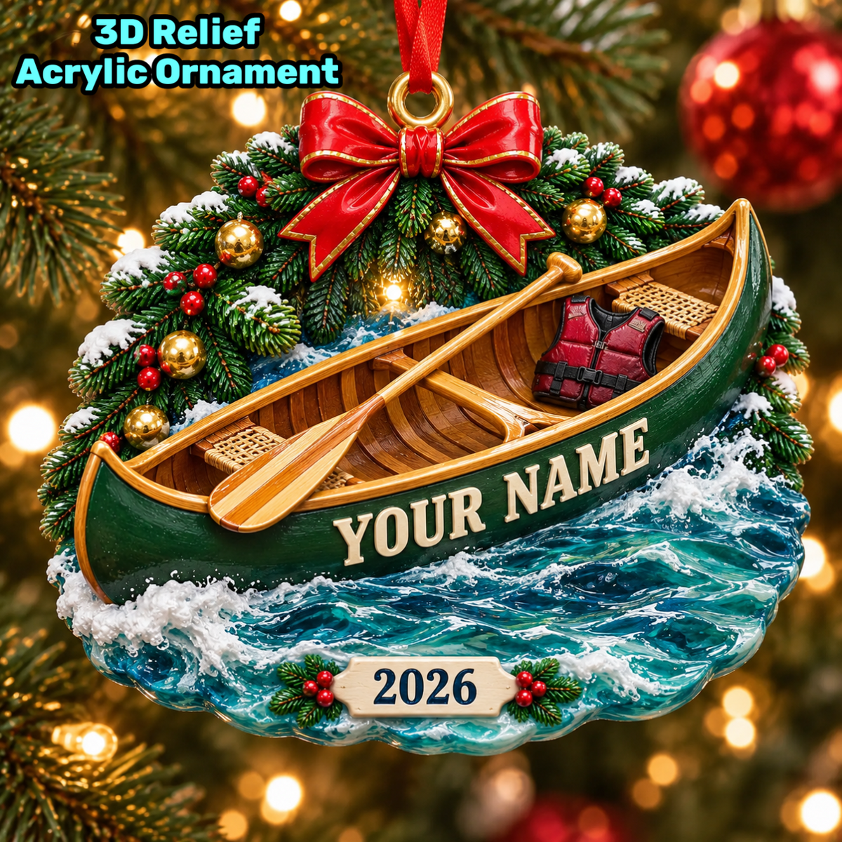 Personalized Canoe Christmas Ornament – Custom Name Gift for Canoeing Lovers d53c4e5d-08f2-4520-a600-26faa77d4be5-mockup-annotated-1790744199248.png