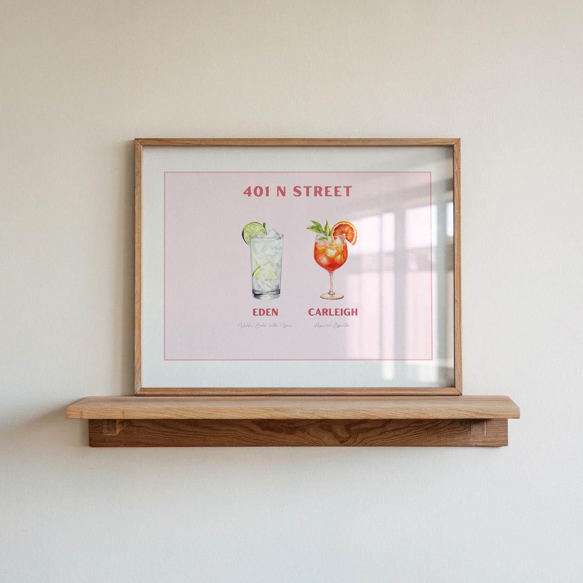 Pink Custom Roommate Drink Print, Roommates as Drinks, Trendy Apartment Dorm Art, Bar Cart Decor, Cocktail Poster, Personalized Wall Art d54abdc3-4a64-41de-b6ec-bfb3f0849ab7-2.jpg