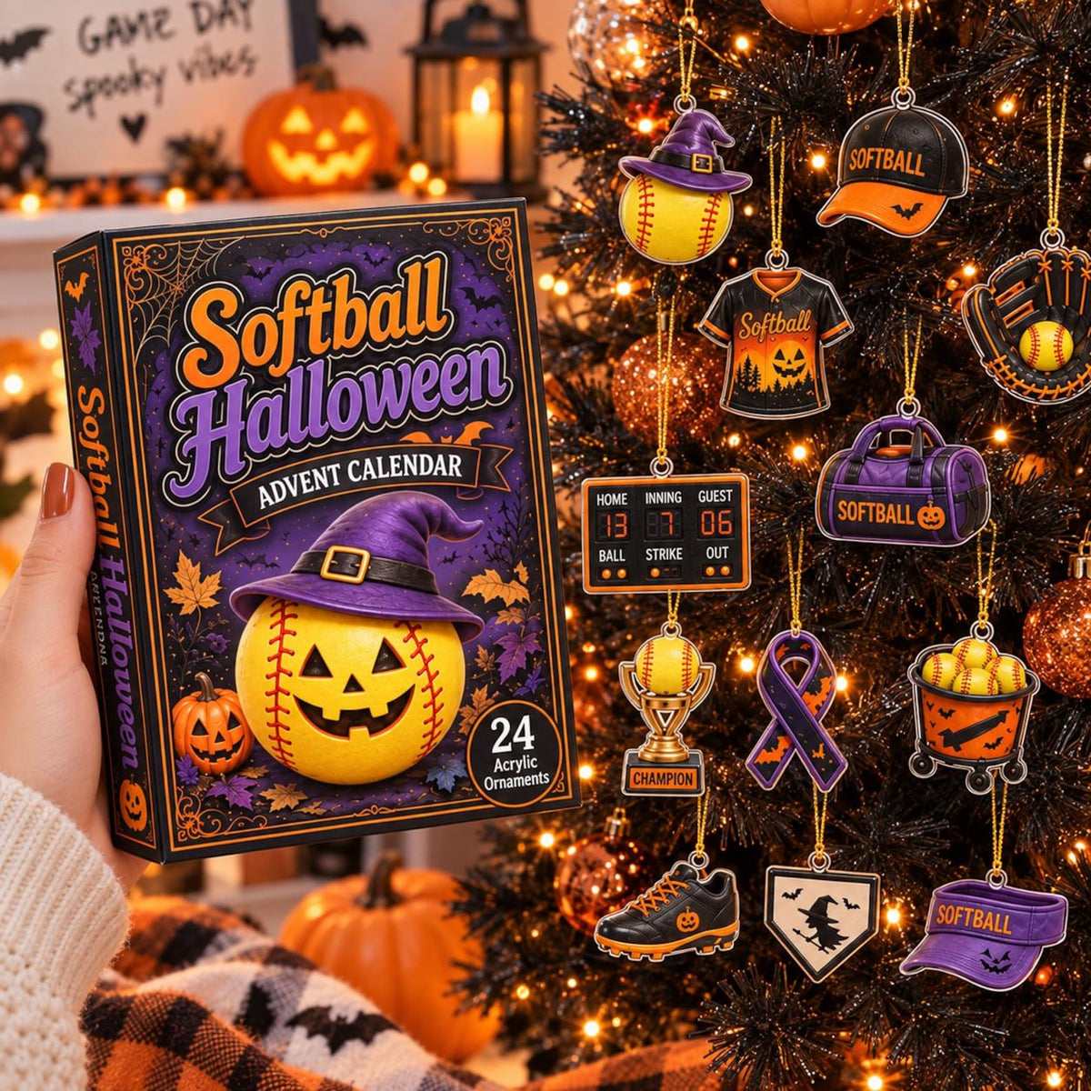 Softball Advent Calendar, Halloween Sports Advent Calendar 2026, 24 Softball Christmas Ornaments, Softball Gifts, Team Gift for Players d570ec96-eeb8-4d10-a863-f215d9bb85e7-il_1588xN.8557505371_3o1j.jpg