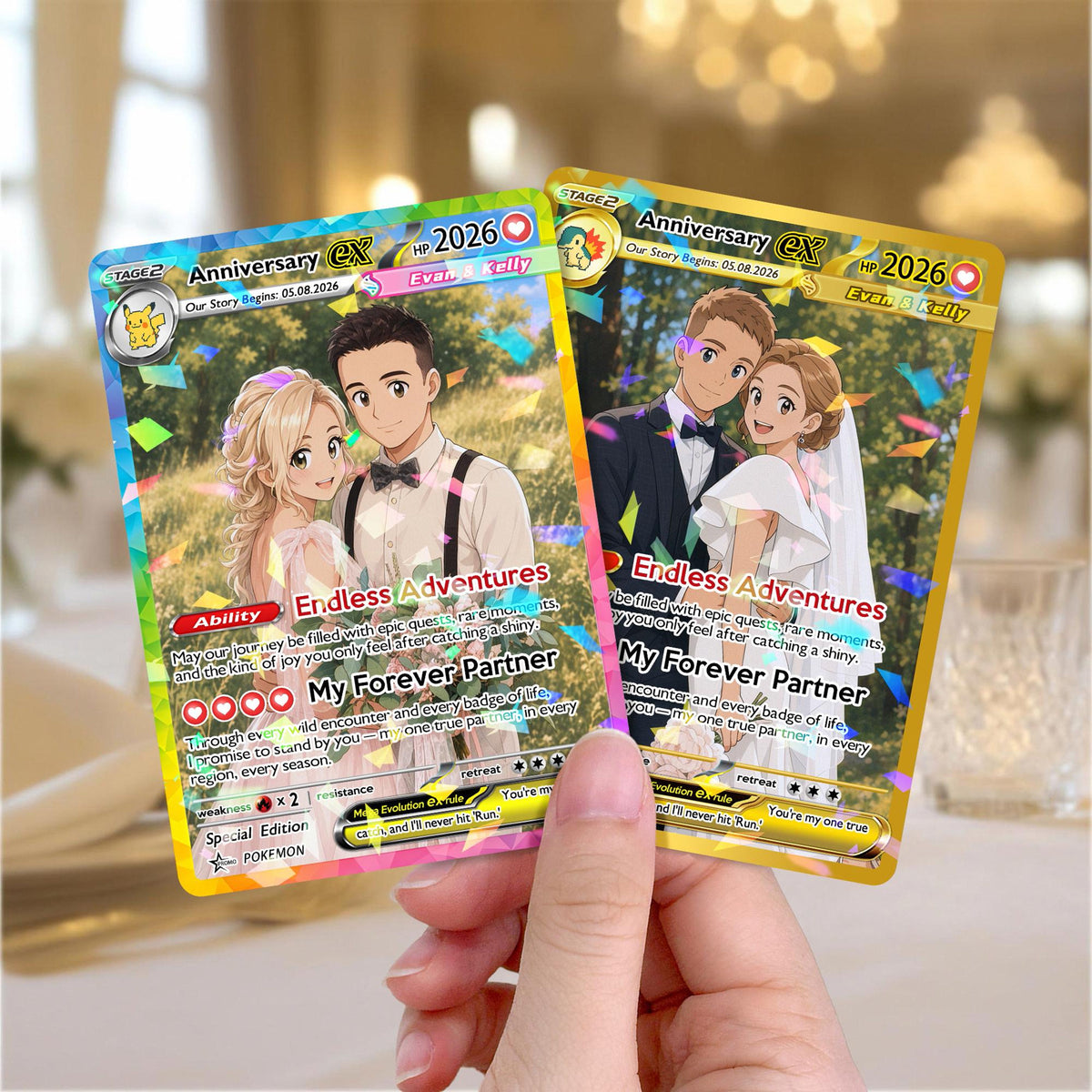 Personalized Poke Anniversary Card, Custom Photo Anime Card, Anniversary Gift, Wedding Gift for Him, Gift for Her, Custom Card for Couple d5727637-18d8-49fe-bc84-537dedf5a943-1.jpg
