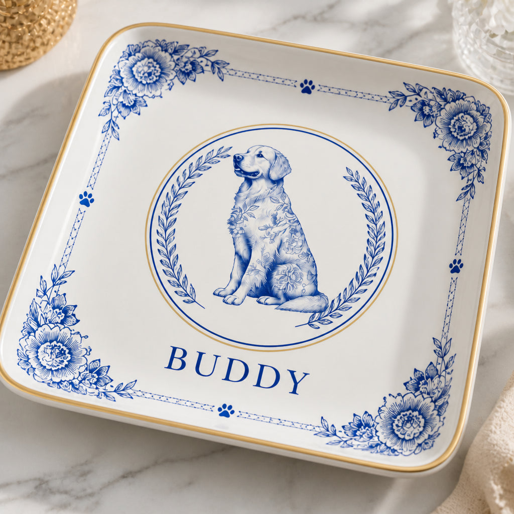 Delft Blue Pet Cameo Trinket Tray – Custom Name - Personalized Jewelry Plate d57b4e16-7524-40ad-aaf7-d8568c6306eb.jpg