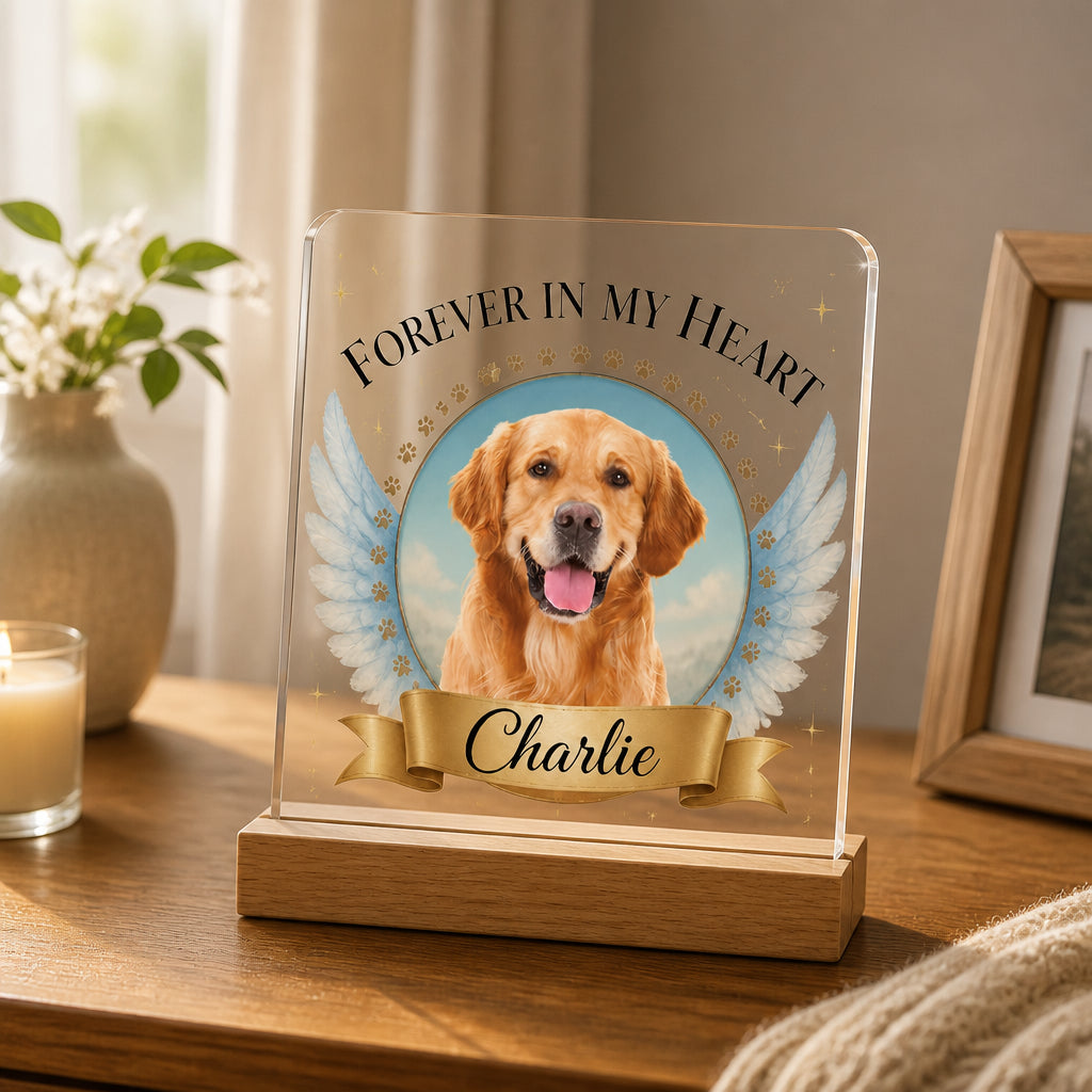 Forever In My Heart Pet Memorial Photo Car Ornament - Personalized Acrylic Plaque d589b625-b0d3-4425-aae7-d4a576c68fdf.jpg