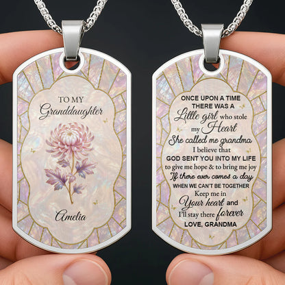 To My Granddaughter Personalized Keychain - Gift For Granddaughter and Birds lovers d5abf72e-a7da-4868-ac58-a1182a1ffc38-GDT736_DTNECK1.webp