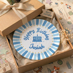 Personalized Birthday Plate for Boy, Custom Name Ceramic Keepsake, Birthday Gift for Kids, Family Party Decor, Memory Plate d5bb8533-6f87-4c90-98da-c8465aafbf6c-3.jpg