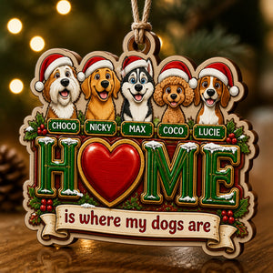Home Is Where My Dogs Are - Custom Pet Photo Wreath Wood Ornament - Personalized 3-Layered Wood Ornament d5c1fd4a-a24e-44e5-94eb-a978dd4e78ff.jpg
