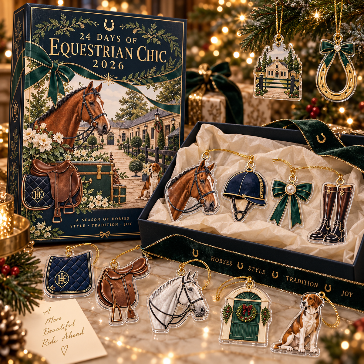 Equestrian Advent Calendar 2026, 24 Day Horse Xmas Countdown, Horse Riding Ornaments, Equestrian Gift for Horse Lover, Rider Holiday Decor d5c717f2-1009-44aa-ba79-f5c1515180b4-96766077-fea6-4d17-ada7-128f0ef64b38.png