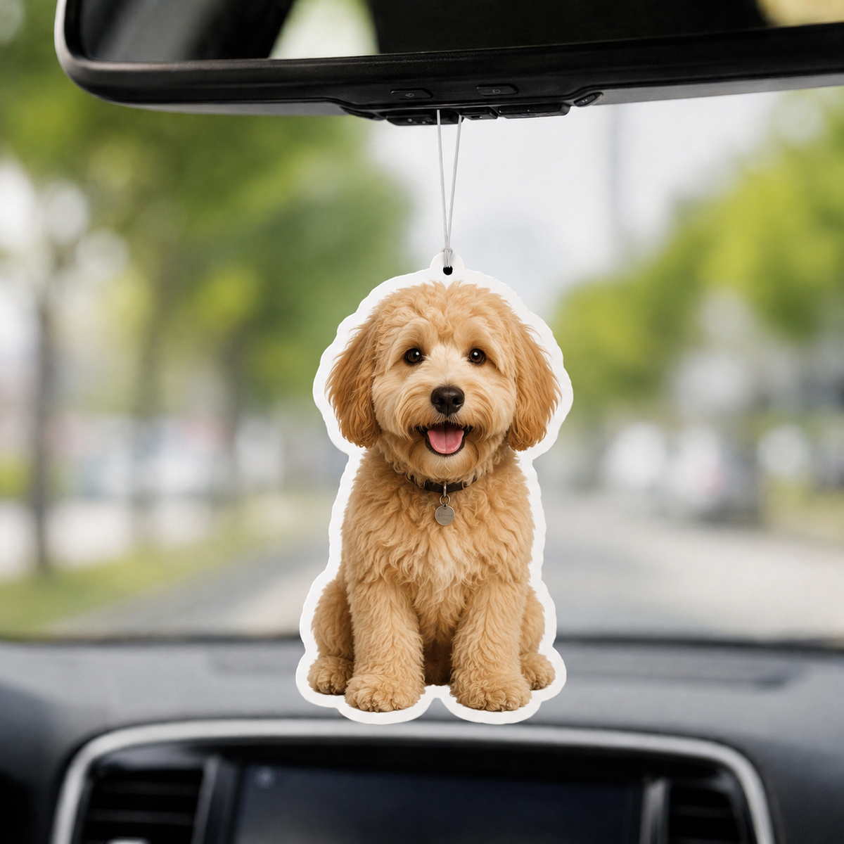 Father s Day Custom Photo Car Air Freshener, Personalized Felt Picture Car Charm, Gift for Dad or Husband from Kids