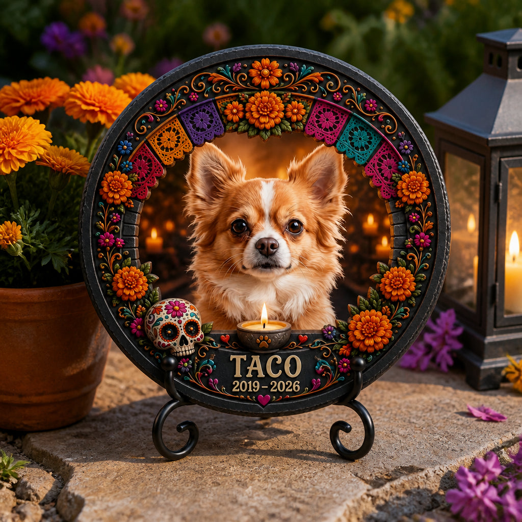 Pet Memorial Stone – Marigold Arch Portrait with Name & Years - Personalized Memorial Stone d5ef14ae-be38-40d8-bbfd-6258032ed0f8.jpg