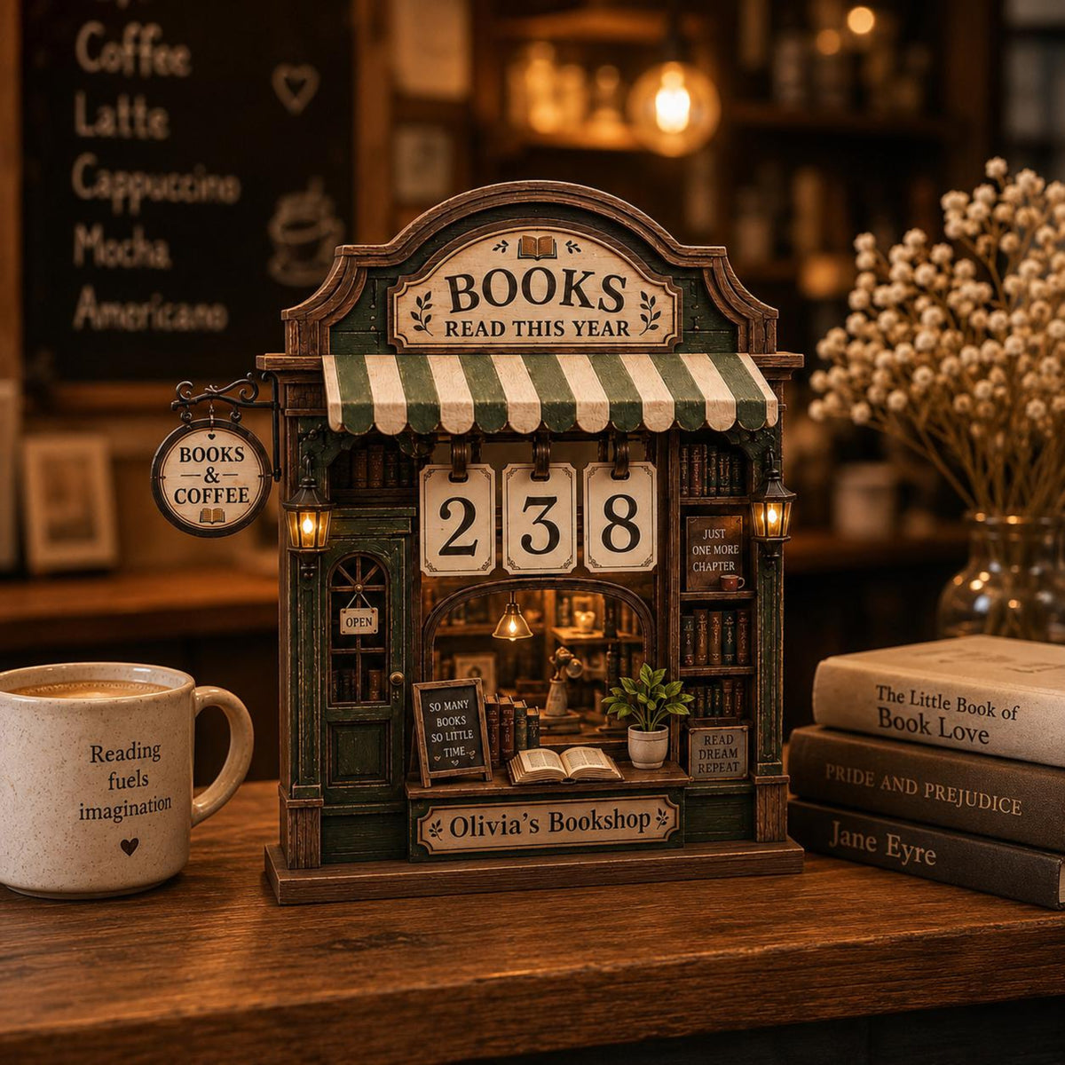 Personalized Book Tracker Sign, Books Read This Year Wooden Block Decor, Custom Bookshop Shelf Decor, Reading Counter Gift for BookLovers d6267c4b-3650-4fed-8609-b89e19431e5b-3.jpg