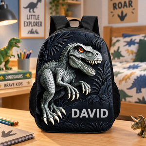 Personalized Kids Backpack, Dinosaur Back To School Backpack, Dinosaur Backpack Birthday Gift For Boys, School Bag For Children Toddler d62accea-510b-4386-92a1-c2b082920cf6-163_prv2.png