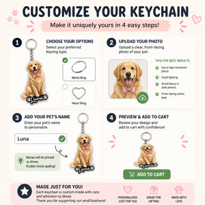 Custom Pet Portrait Acrylic Keychain – Photo to Art with Name - Personalized Acrylic Keychain d63b0368-7340-4de0-aaa7-ceb19ffd8daf.jpg