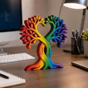 Personalized LGBT Couple Heart Tree Wooden Block, Custom Gay Couple Anniversary Gift, Rainbow Pride Wooden Sign, LGBTQ Wedding Keepsake d64135ac-0421-4410-a0ef-3023f45a3b69-5.jpg