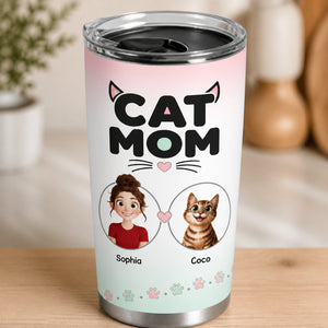 Cat Mom Personalized Photo Portrait Tumbler - Personalized Tumbler d653f4b6-ff7a-4cf7-90eb-791468cd3b08.jpg