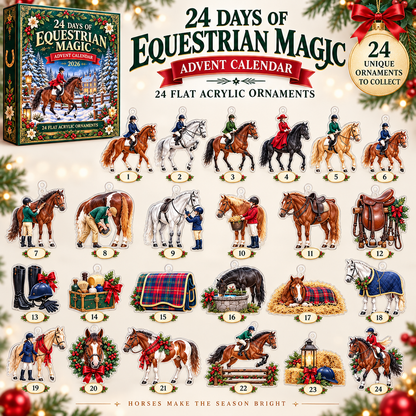 2D Flat Acrylic Equestrian Advent Calendar 2026, 24 Horse Ornaments, Horse Riding Christmas Countdown, Equestrian Gift d65bd95e-218c-49f4-8fc1-43c3f5a1fb5a-099a5be2-ff37-4564-b8f2-a98614e02947.png