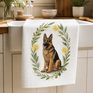 Custom Pet Watercolor Kitchen Towel – Herb Wreath Edition - Personalized Kitchen Towel d66063d5-320a-486a-acad-a3b6272023ac.jpg
