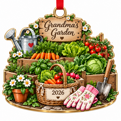 Personalized Grandma's Vegetable Garden Christmas Ornament – Custom Name & Year, Gardening Gift for Grandma, Vegetable Gardener Gift, Christmas Keepsake d664c1a1-60fc-49a4-8c03-a41a8009e58f-8978bdf8-7a24-465d-a772-ad15cf751d51.png