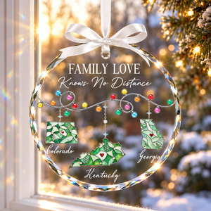 Personalized Family Love Knows No Distance Glass Ornament, Custom State Map Crystal Ornament, Long Distance Family Christmas Gift d67a41ed-be93-45c4-8aaf-549797005083-banner-2.png
