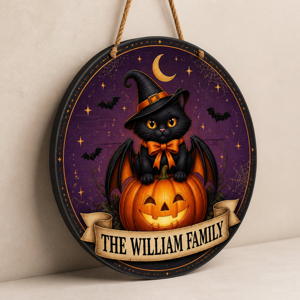 Personalized Halloween Black Cat Door Sign - Personalized Wood Sign d69fd0a4-79d8-4cb5-878a-9ab83cd83485.jpg