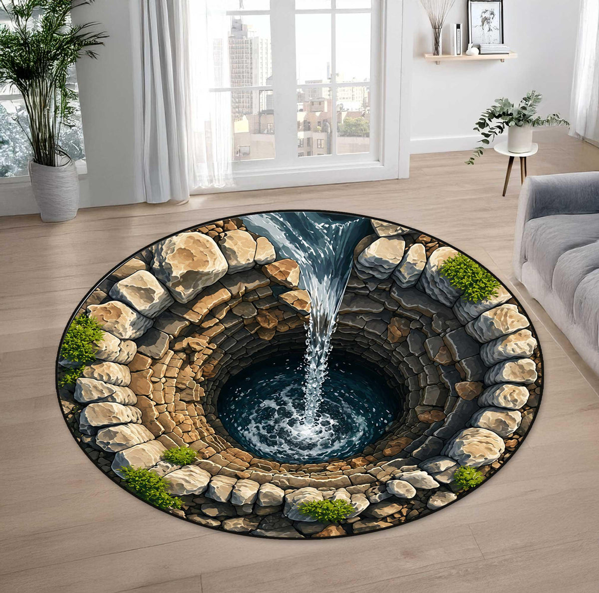 3D Stone Pit Hole Round Rug Optical Illusion Carpet Pool Hole Floor Mat Funny Novelty Rug Indoor Doorway Living Room Decor,printed rug d6a8113e-c027-41c0-b977-a94120f3c63d-3.jpg