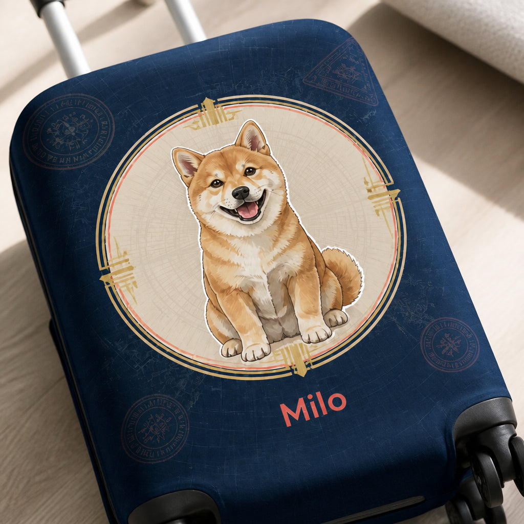 Custom Pet Portrait Luggage Cover – Travel Badge Edition - Personalized Luggage Cover d6b86071-7878-4d43-bc8c-dc49dc8e4442.jpg