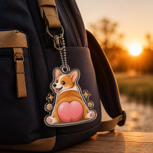 Cheeky Corgi Butt Acrylic Keychain - Acrylic Keychain d6c83e4f-0392-4f28-83a2-28a67686b44e.jpg