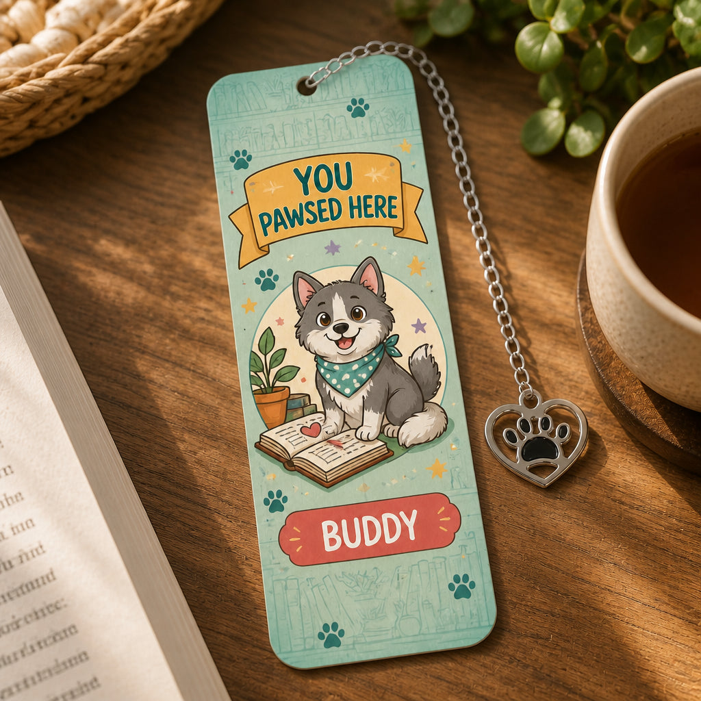 You Pawsed Here Pet-Name Acrylic Bookmark - Personalized Acrylic Bookmark d6d812b4-c3a8-4dad-874d-4fca7022b36e.jpg
