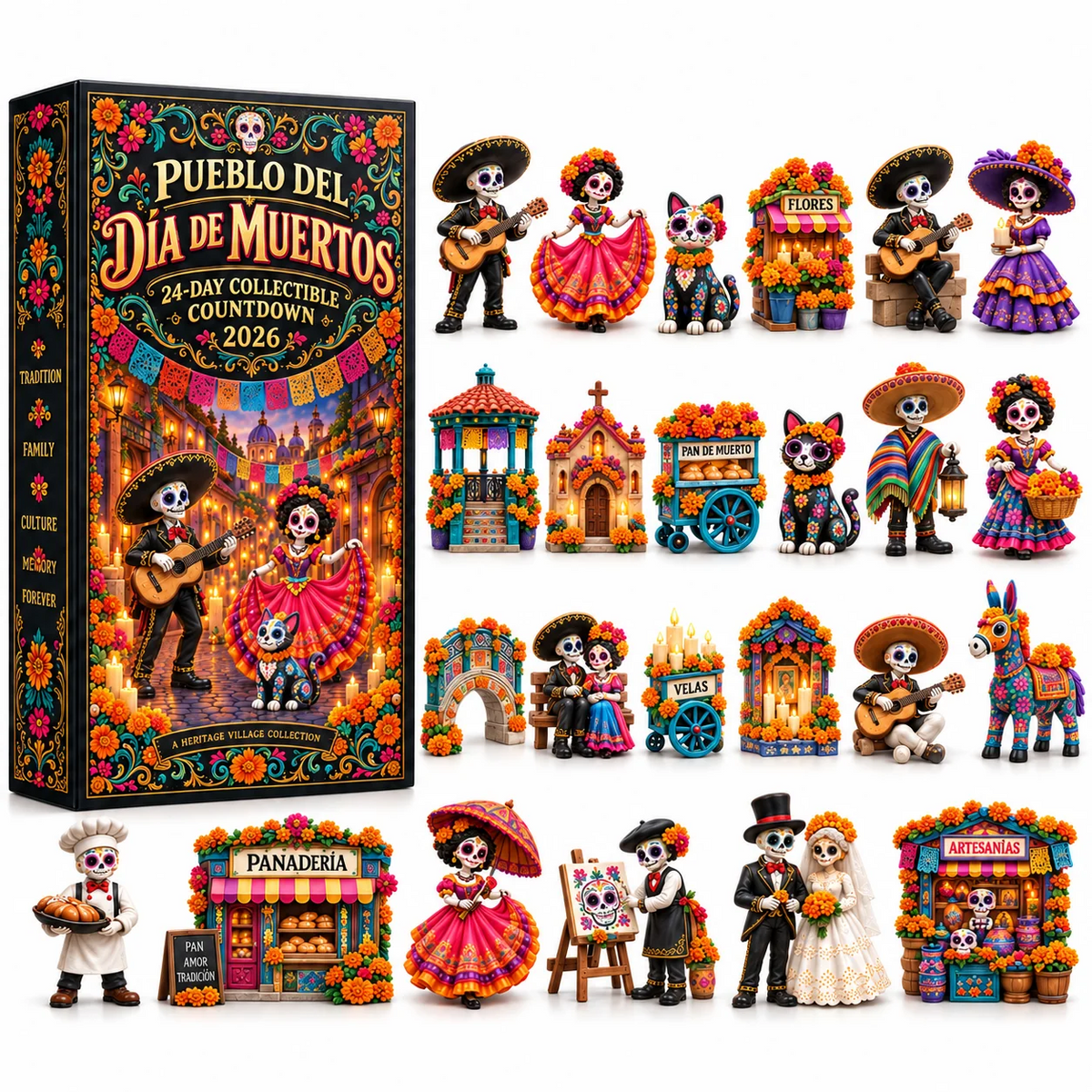 Pueblo del Día de Muertos 2026 – 24-Day Day of the Dead Collectible Countdown Calendar with 24 Unique Miniatures d6fae2a9-42fa-4ae2-b017-a80a8d3effd3-t-i-xu-ng-24-.png