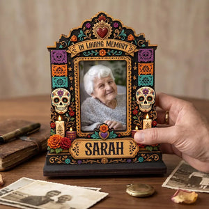 Personalized Día de los Muertos Memorial Photo Frame, Custom Ofrenda Altar Shrine Wooden Frame, Sugar Skull Remembrance Gift, Altar Keepsake d70d5392-77b2-4cee-8e8c-5b48361c3b4f-GFTGFGGGFF-7-.webp