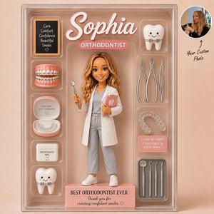 Custom Dentist Acrylic Block With Photo, Personalized Dental Doctor Desk Decor, Best Dentist Ever Gift, Smile Clinic Keepsake d70da0c4-8262-4f4a-bbd9-855b70d910b0-htd6y-7-.webp