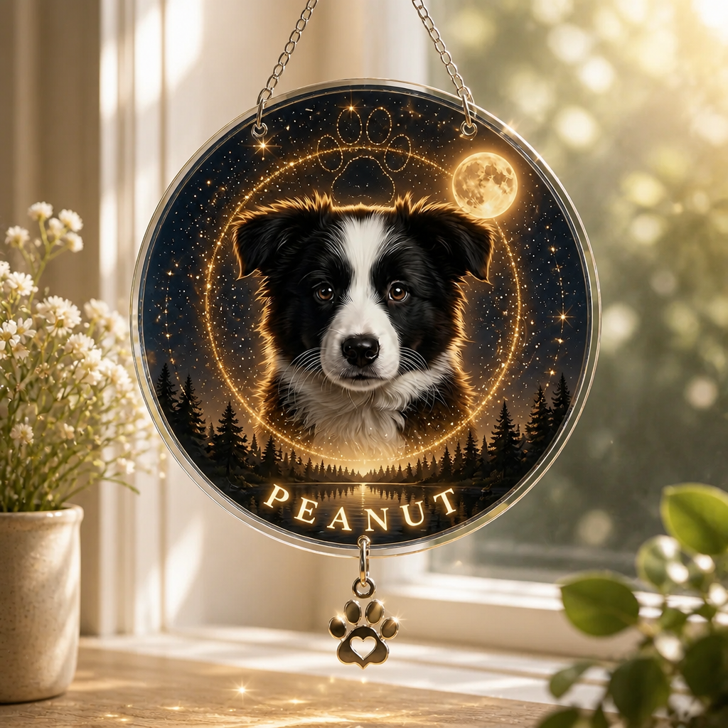 Celestial Pet Memorial Portrait Canvas — Upload Photo + Name - Personalized 1 Layered Suncatcher with Charm d711091e-c7a3-4cea-8b1a-61ab8a7caa60.png