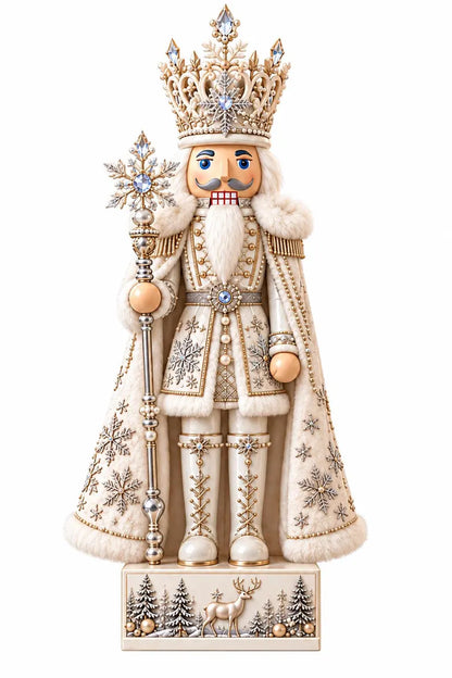 White Christmas Nutcracker Wooden Block, Elegant Winter Soldier Shelf Decor, Neutral Holiday Figurine, Christmas Mantel Decor d72a29b7-66f5-4c53-b91b-edcfa54eaee5-gfhjngg-2-.webp