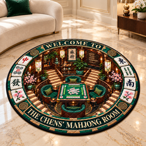 Personalized Mahjong Room Quilted Round Rug, Custom Family Name Game Room Floor Mat d72b4b3f-0f2f-4d70-a037-fbc588c19275-Th-m-m-t-ch-c-ch-n-b-ng-tinh-t-1.png