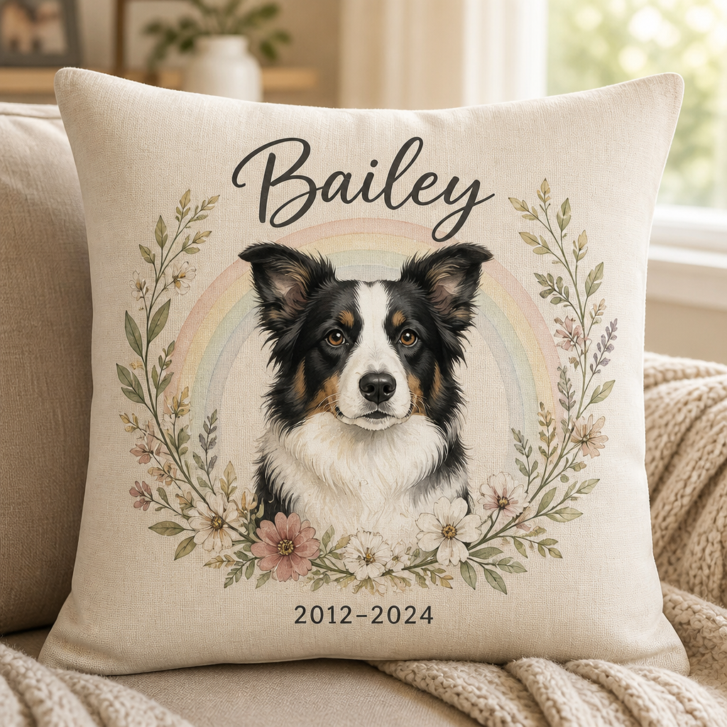 Custom Pet Memorial Pillow – Photo to Art with Name & Years - Personalized Pillow d7407cf4-fa94-4f4f-a404-5c8e23fec3c9.png