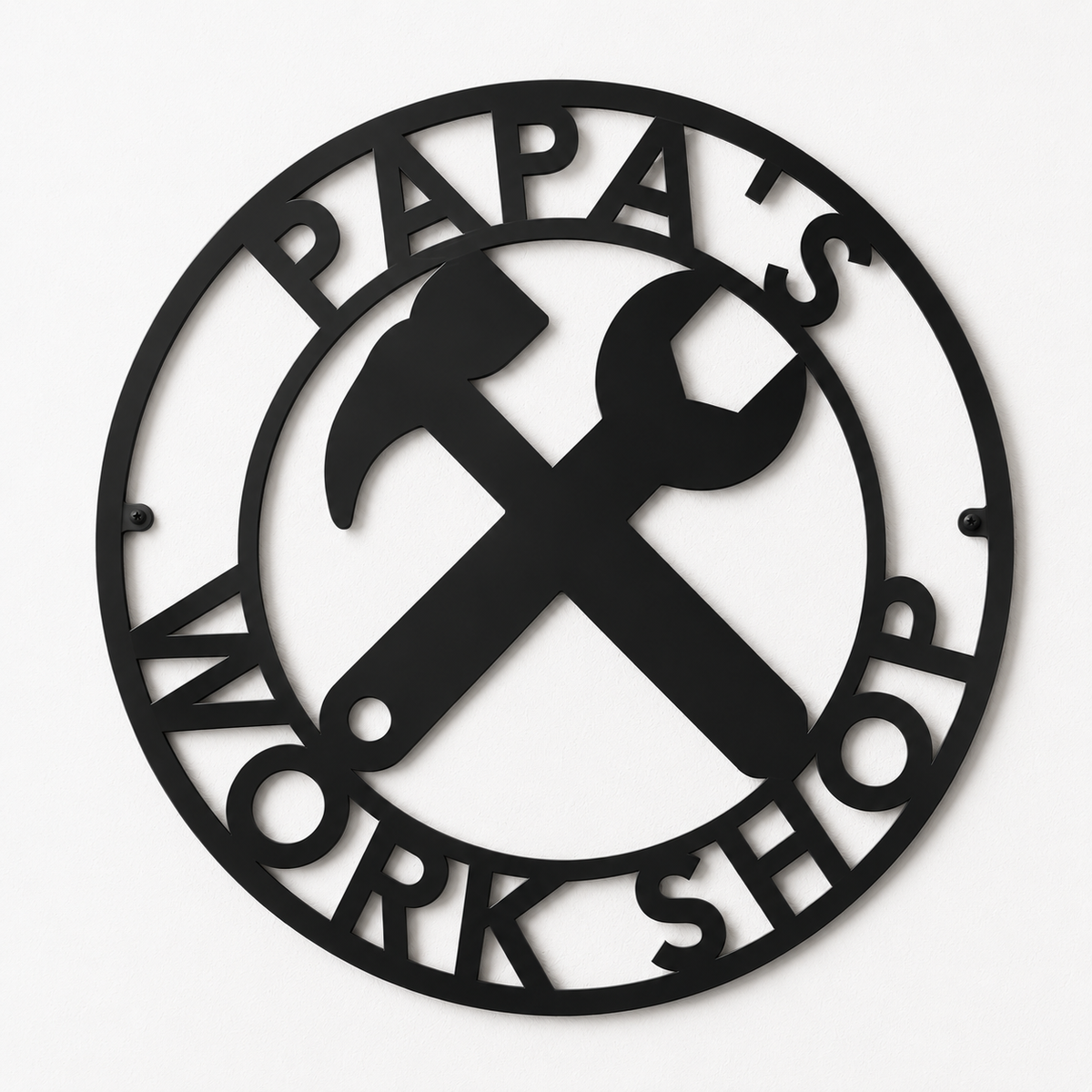 Personalized Fathers Day Sign for Dad, Papas Work Shop Metal Sign, Fathers Day Gift, Gift for Dad, Gift for Grandpa, Gift for Papa, Papaw