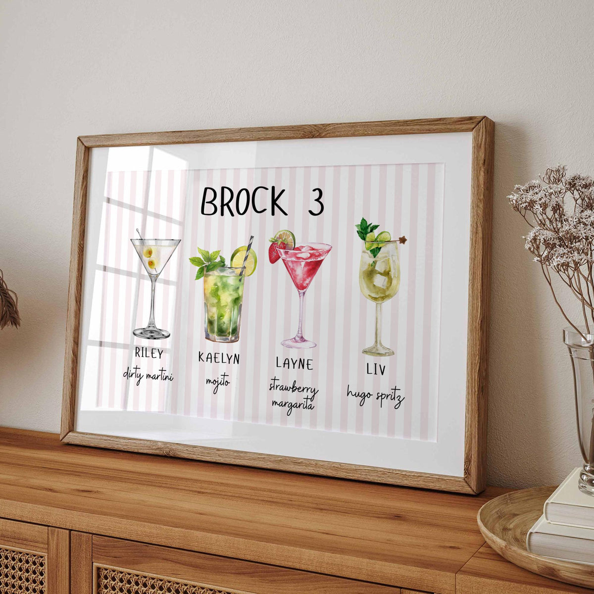 Custom Roommate Drink Print, Roommates as Drinks, Cocktail Poster, Trendy College Apartment Dorm Art, Bar Cart Decor, Personalized Wall Art d7521891-ac1a-4d9f-bca3-3d11afaa71cd-7.jpg