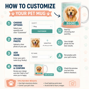 Custom Pet Portrait Mug – Photo-to-Watercolor with Pet Name - Personalized Mug d768e9f1-3d44-45bf-b301-bab336a8b6fd.jpg