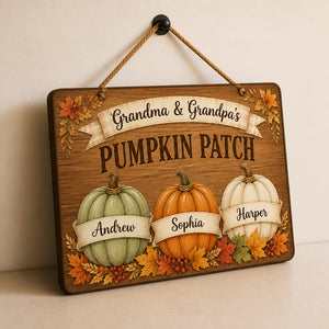 Grandma & Grandpa's Pumpkin Patch Wood Sign – Personalized Grandkids Pumpkins - Personalized Wood Sign d772bcc6-ce21-4c05-a561-077c75145074.jpg