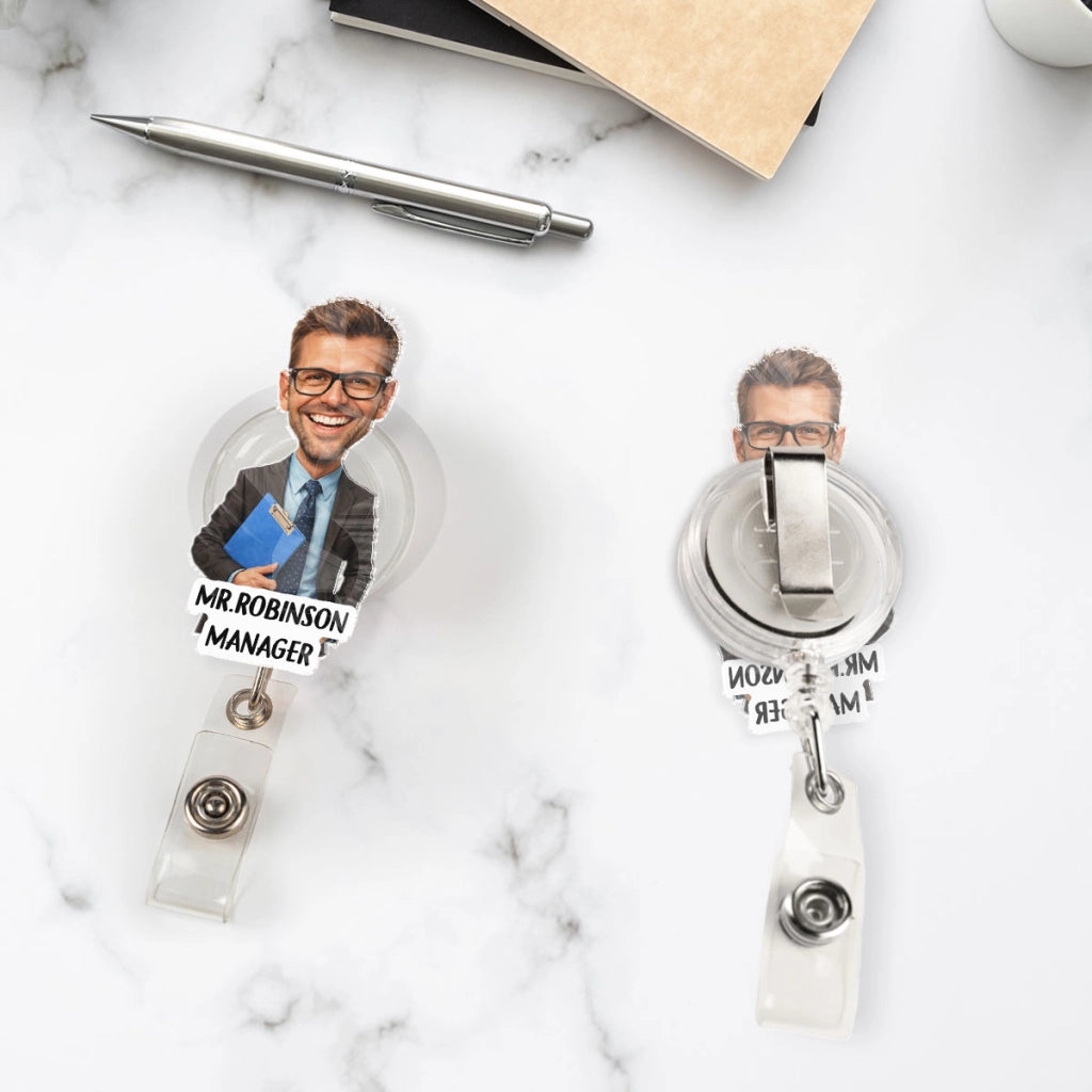 Office Character - Personalized Acrylic Badge Reel - Gift For Friends, Workers, Colleague d7933aa5-154f-4fd5-a747-3659239ab7b5-260826_HPJyU1SBcgTtBXQC_large.webp