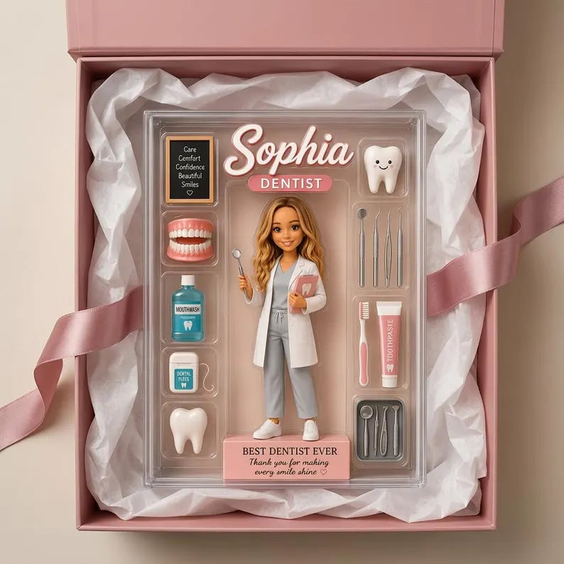 Custom Dentist Acrylic Block With Photo, Personalized Dental Doctor Desk Decor, Best Dentist Ever Gift, Smile Clinic Keepsake d79f9ca9-49ba-4024-af7d-6af5e2b6963a-htd6y-4-.webp