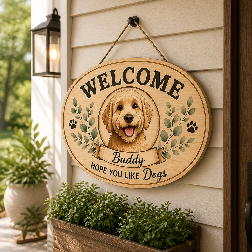 Personalized Welcome Dog Sign – Cartoon Pet Portrait & Name - Personalized Wood Sign d7a64410-7c64-4b44-916c-ad151350b9a6.jpg