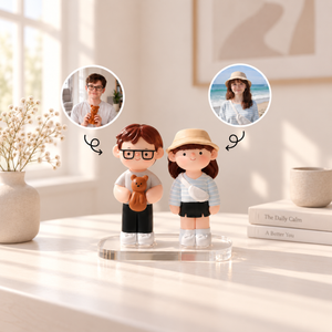 Custom Clay Couple Figurine, Handmade Polymer Clay Doll, Custom Valentine Gift for Couples, Custom Wedding Cake Topper, Gift For Hims, Hers, Couple d7c7b815-c5db-4cad-8f96-378702b2192c-g111.png
