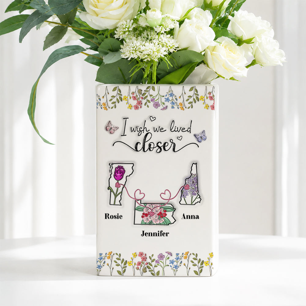 I Wish We Lived Closer Floral 3D Effect - Personalized Ceramic Book Vase d7f96c8e-08e2-4fd3-ae2c-f10f37331292-mk4-2-.jpg