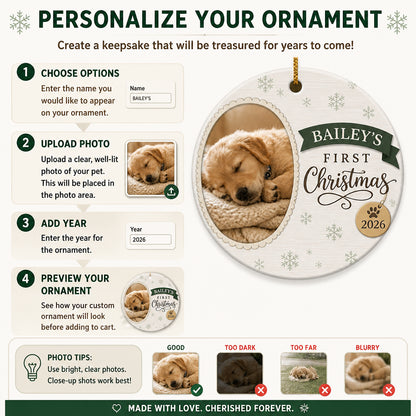 Pet's First Christmas Photo Ornament – Name & Year - Personalized Aluminum Ornament d801e8e0-b4a7-4a59-ada0-9556efbbaa40.jpg