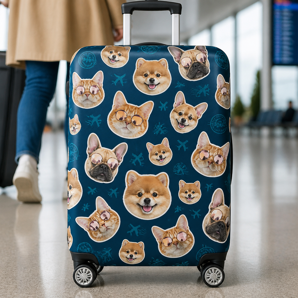 Custom Pet Face Luggage Cover – Travel Sticker Pattern - Personalized Luggage Cover d802c0f4-f756-49ce-b906-0309c5ad46f1.png