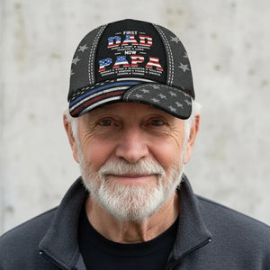 First Dad Now Papa - Personalized Custom Classic Cap