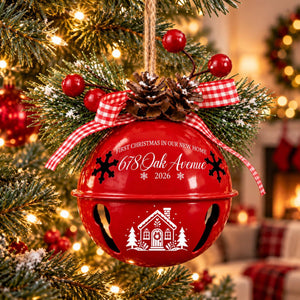 Personalized Our First Home Christmas Jingle Bell Ornament, Xmas Decor Gift, Holiday Keepsake d807521d-6edb-43cf-9245-d11e3fd26c96-3.jpg