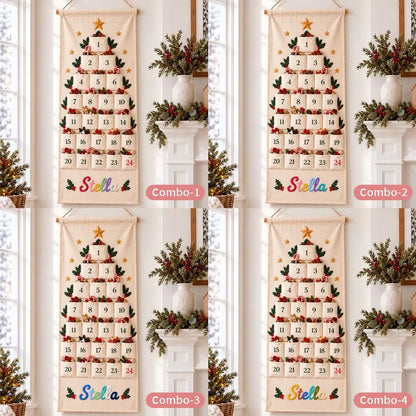Personalized Advent Calendar for Kids, Custom Name 24 Pocket Christmas Countdown, Fabric Hanging Calendar, Sibling Christmas Tradition d81fe2c9-27f1-46ba-956d-c811704bf941-ghhhhhhhhhhhhhhhhh-6-.webp