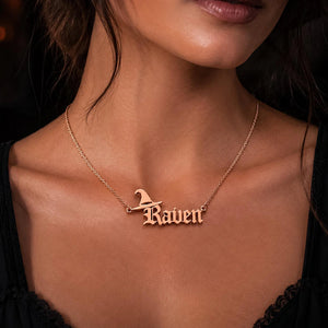 Custom Halloween Name Necklace, Gothic Jewelry, Personalized Gothic Name Necklace, Witch Ghost Bat Pendant, Spooky Gift, Halloween Gift. d825c6c2-dd32-4f89-ba26-0dbef1350470-gfhgfghf-11-.webp