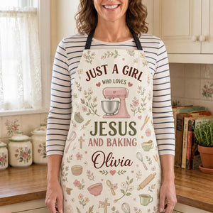 Personalized Just A Girl Who Loves Jesus and Baking Apron Without Pocket,Custom Name Christian Baker Apron, Gift for Christian Woman Baker d8364923-ae8d-4e5a-94d5-19595adf8b51-ewrew-1-.jpg